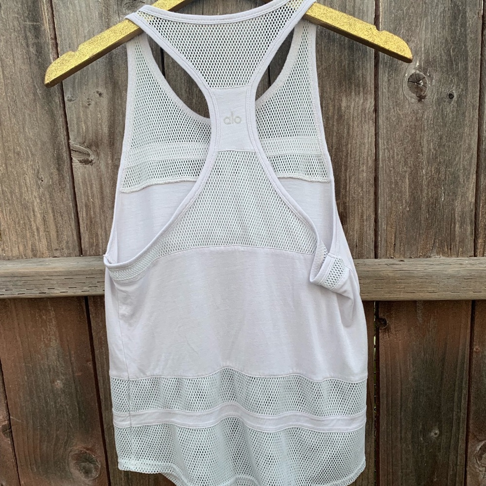 Alo Yoga Mesh Racerback Tank Small